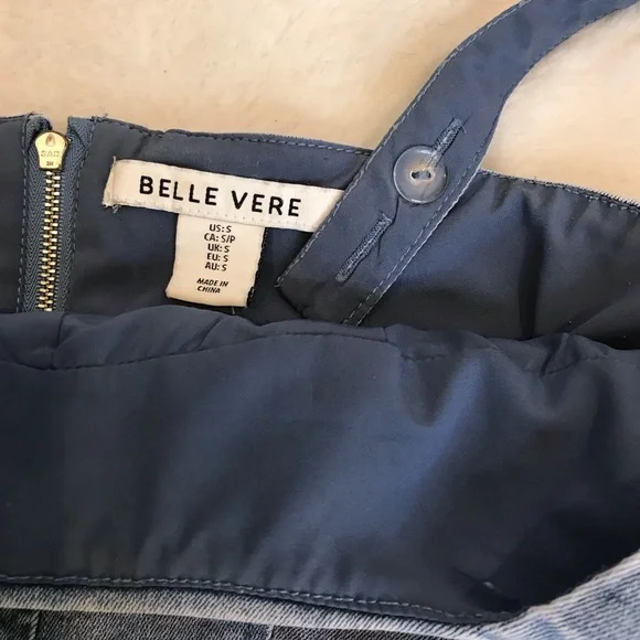 Belle Vere Crop Denim Bustier size Small - Picture 4 of 6